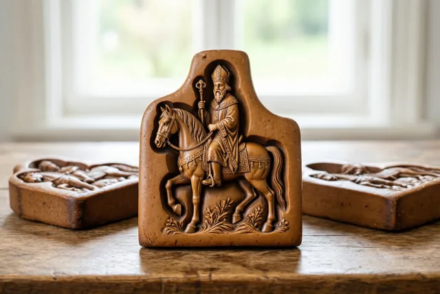 Sinterklaas in oude speculaasvormen