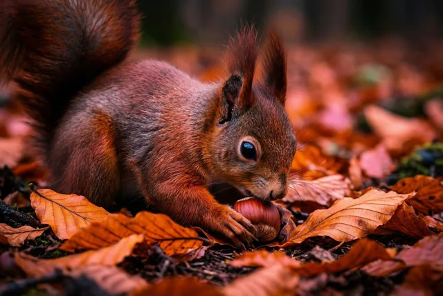 Herfstschat in kleine pootjes