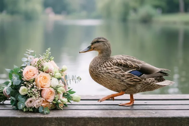 Dankjewel met een eend erbij