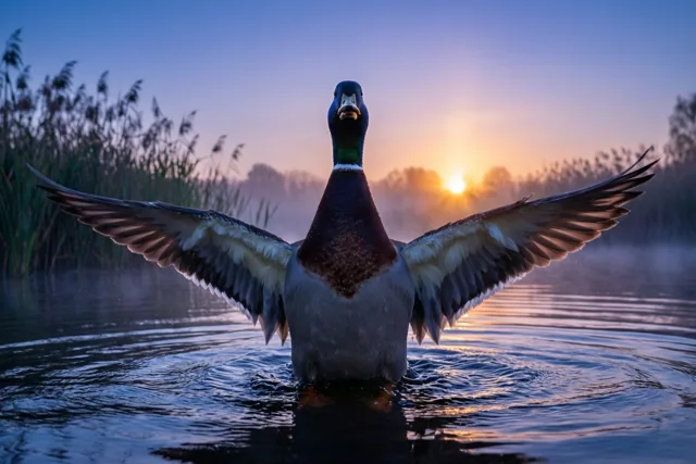 Goedemorgen, wakkere watervogel