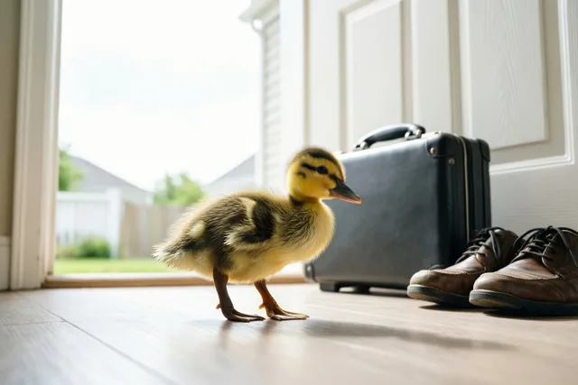 Eendje klaar voor een nieuwe uitdaging