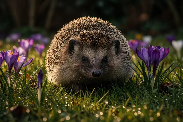 Zachte lente voor de egel