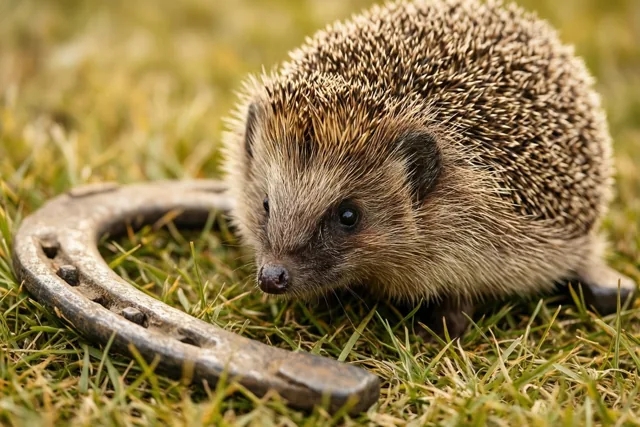 Een egel vol geluk