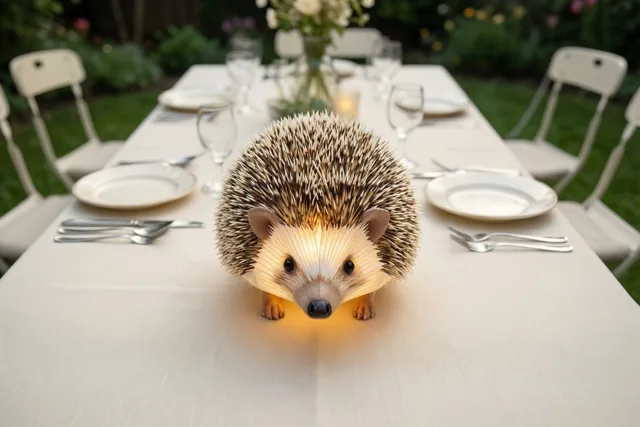 Een egeltje aan de feesttafel