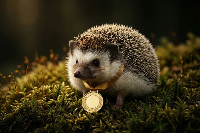 Een egeltje verdient goud