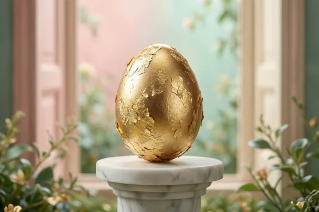 Een gouden paasgroet