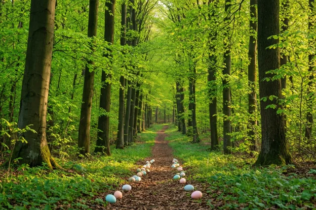 Een paaswandeling onder de beuken