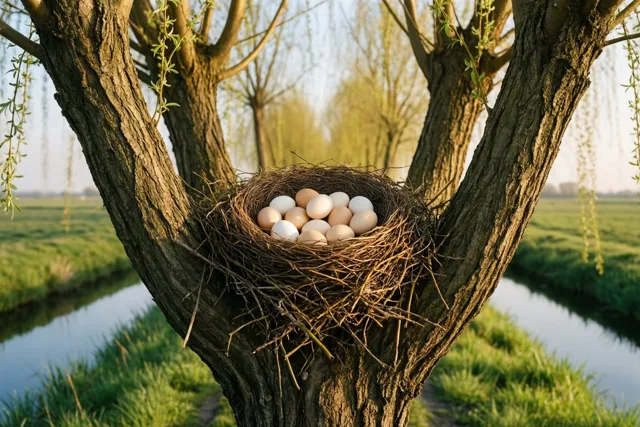 Paasgeluk in de knotwilg