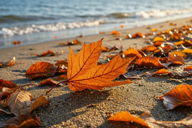 Herfstgoud aan de waterkant