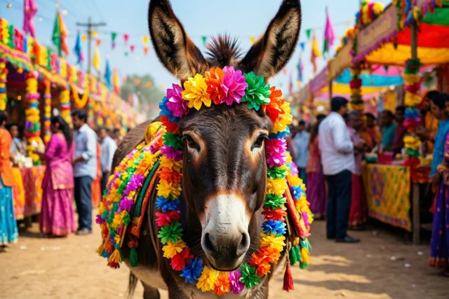 Met de ezel naar carnaval