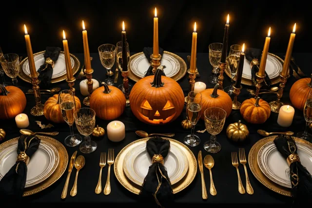 Halloween in zwart en goud