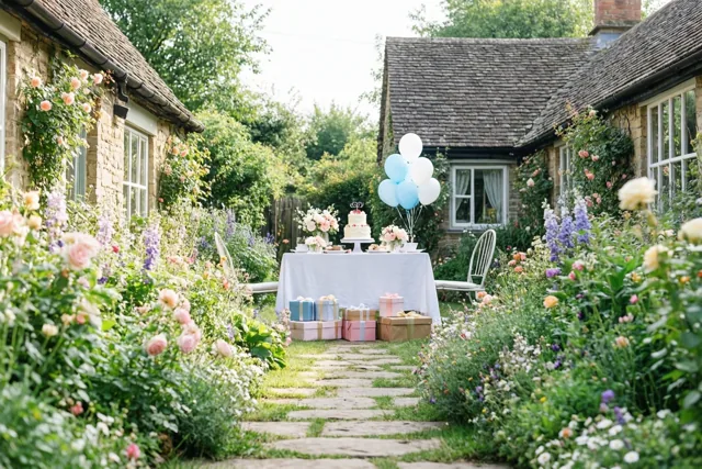 Een verjaardag tussen de bloemen
