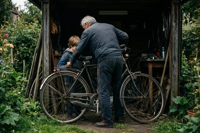 Opa weet raad met fietsen