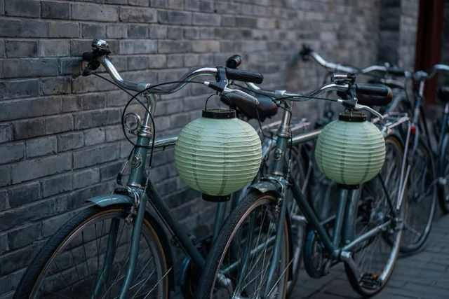 Sint-Maartenlicht aan het fietsstuur