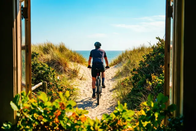 Langs de duinen naar zee