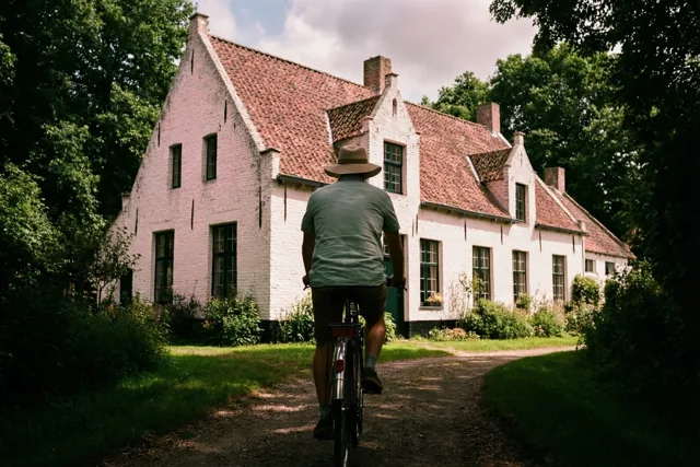 Zomers fietsen langs de hoeve