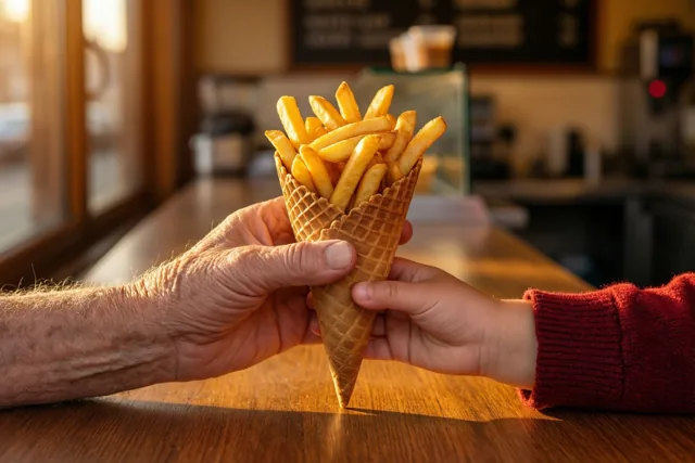 Een frietje voor oma
