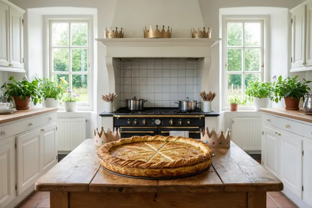 Driekoningen in een zonnige keuken