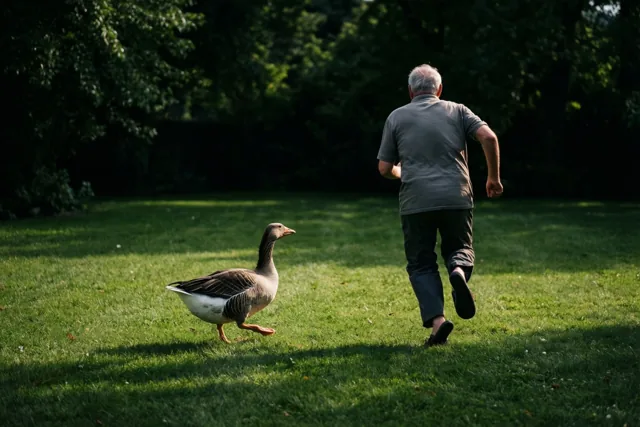 Pensioen? Niet volgens de gans