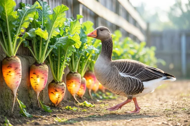 Een gans op lichtjesbezoek
