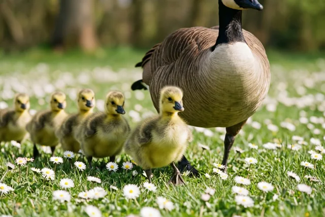 Lente op ganzenpootjes