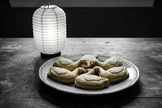 Een zoete groet bij lampionlicht