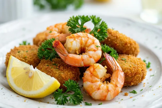 Zin in garnaalkroketten