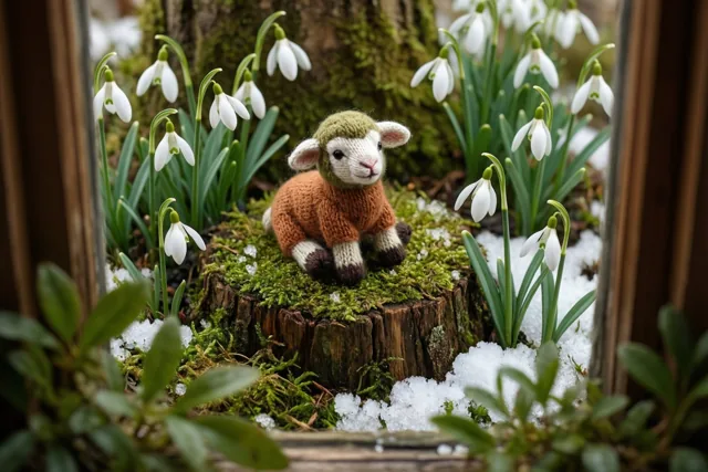 Klein lammetje, prille lente