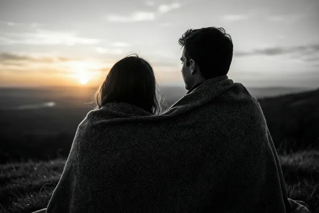 Samen de zon zien zakken