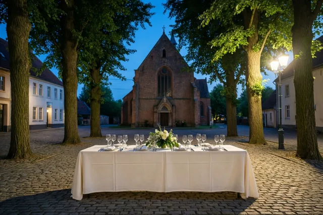 Communiefeest bij de dorpskerk