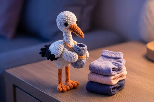 De ooievaar brengt babygeluk