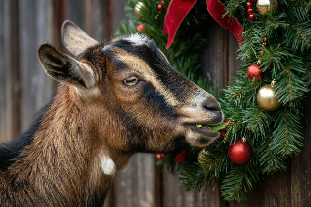 Kerstkrans op het menu