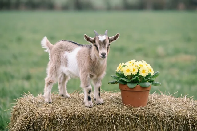 Op de hooibaal begint de lente