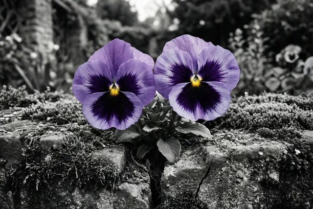 Samen kleuren als viooltjes