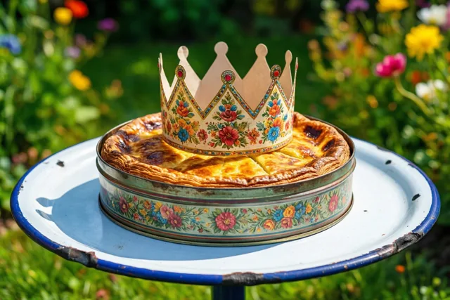 Driekoningen met bloemen van vroeger