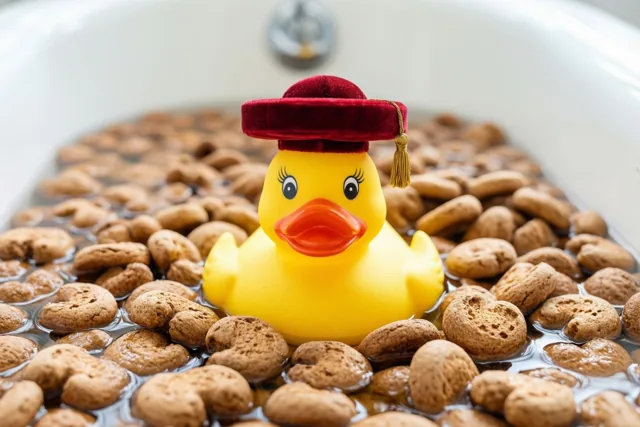 Sint Eend in het snoepbad