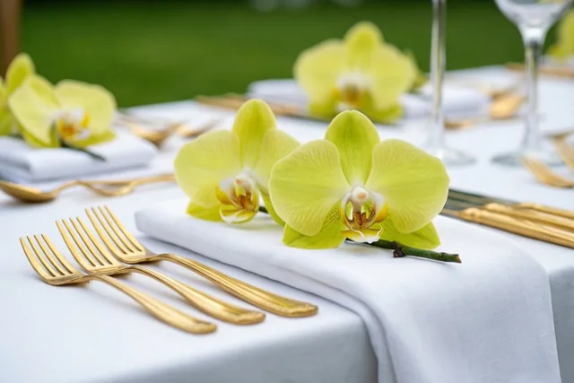 Gele orchideeën voor jullie ja