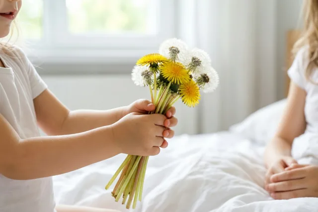 Bloemetjes van kleine handen