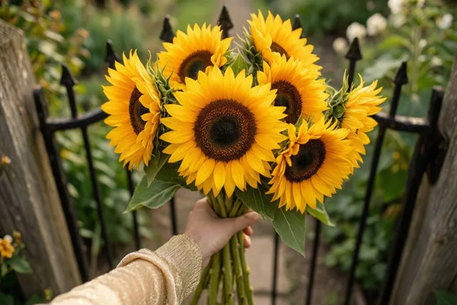 Zonnebloemen voor jouw hulp