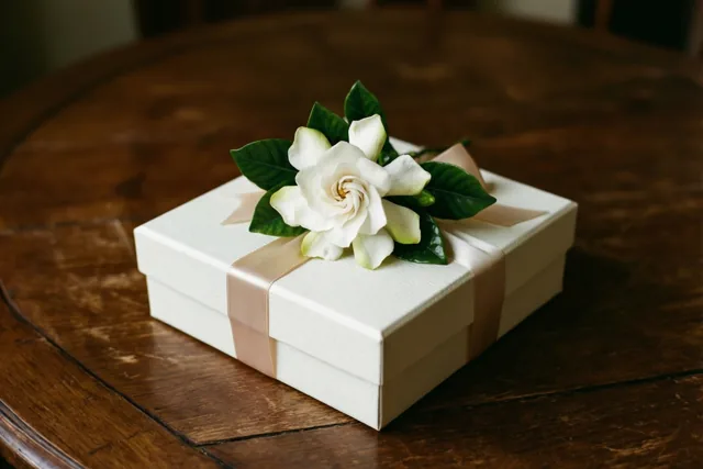 Dankjewel met een elegante bloem