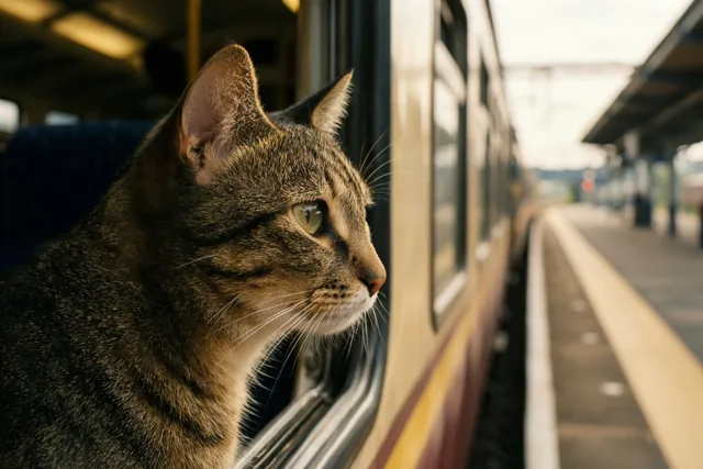 Een laatste blik van poes
