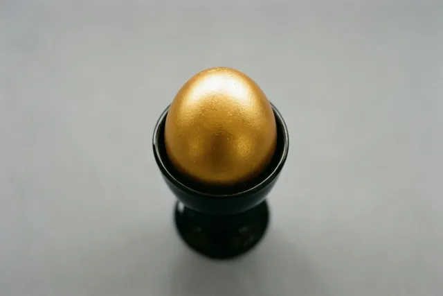 Eenvoudig Pasen met goud