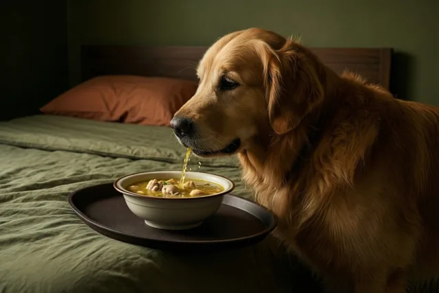 De hond proeft je soep