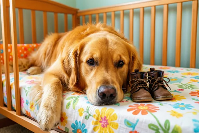 De hond viert gezinsuitbreiding