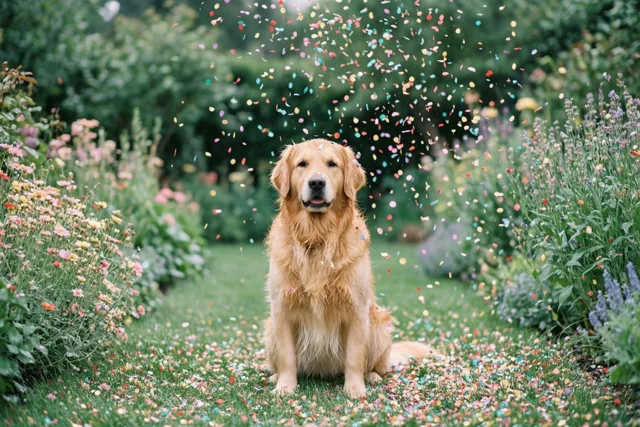 Hondenfeest in de tuin