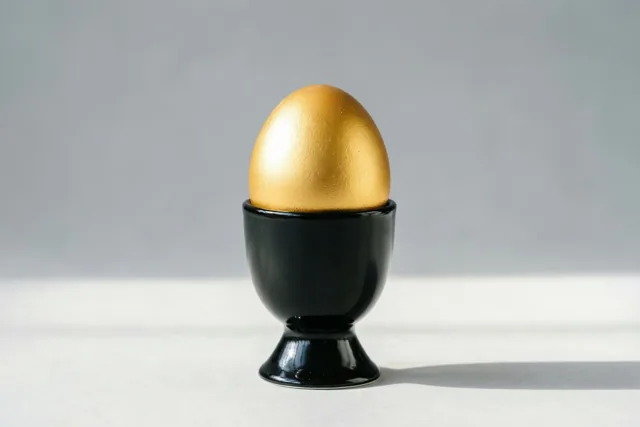 Een gouden paasaccent