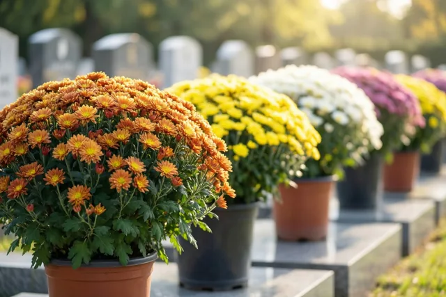 Chrysanten om bij stil te staan