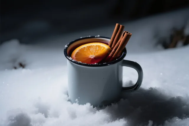 Kruidige warmte in de sneeuw