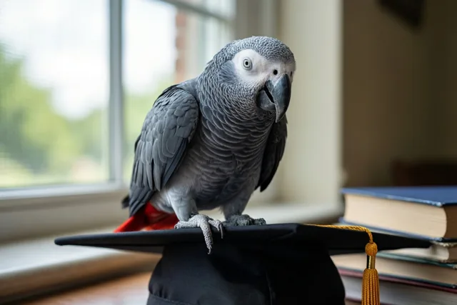 Papegaai bazuint je diploma rond