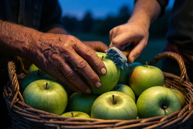 Groene appels bij oma